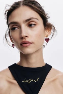 Pendientes cristal claro Zalio