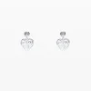 Pendientes cristal morado Zalio