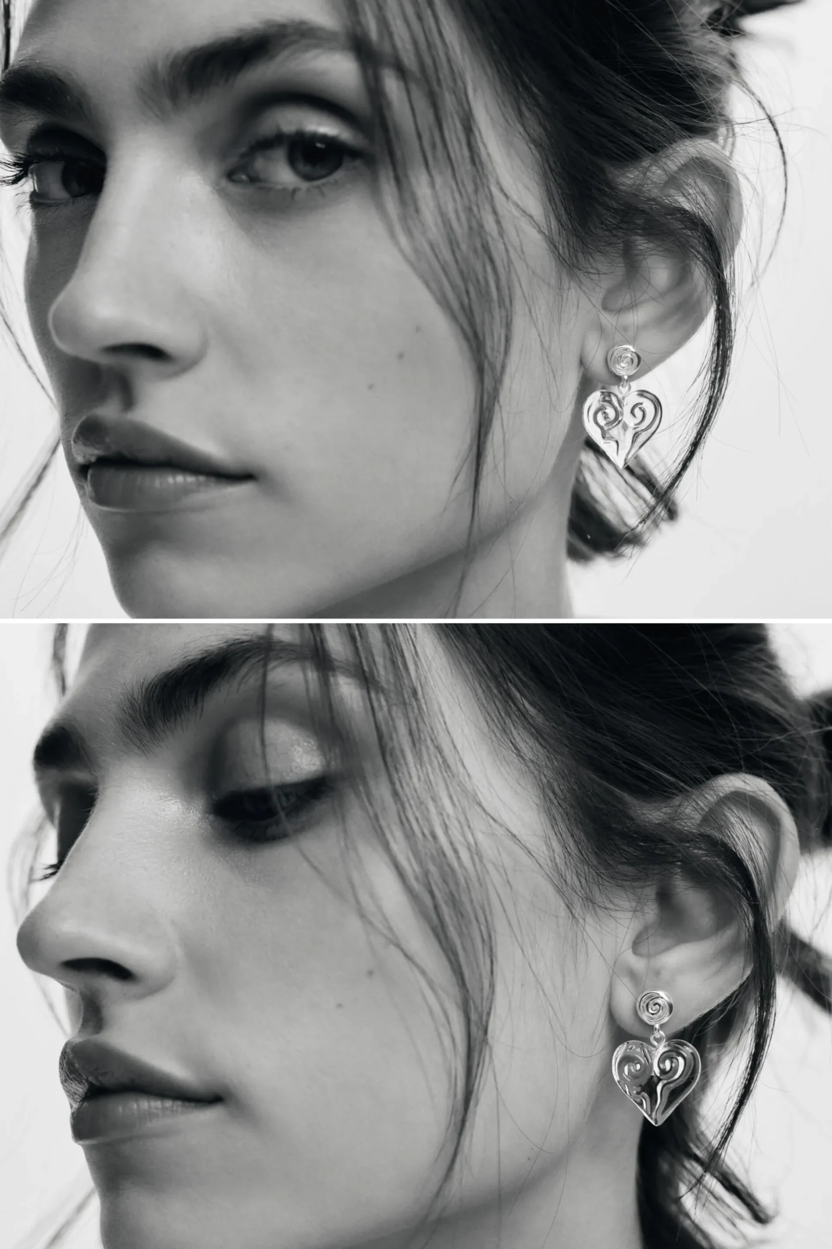 Pendientes cristal morado Zalio