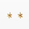 Pendientes estrella baño oro Zalio