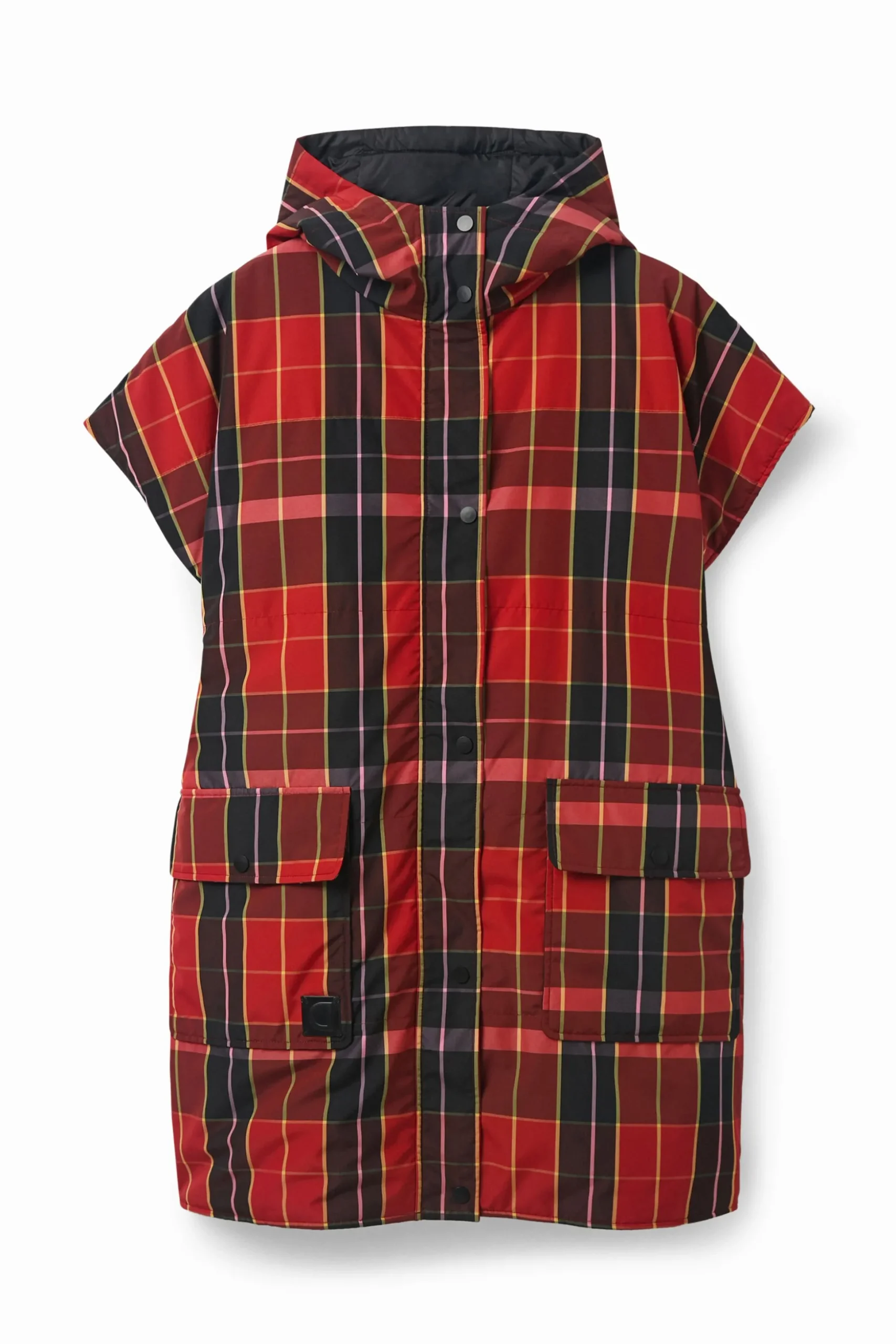 Poncho chaleco tartán