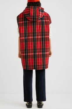Poncho chaleco tartán