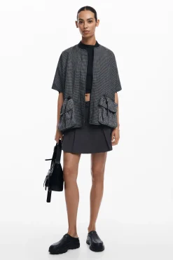 Poncho pata de gallo