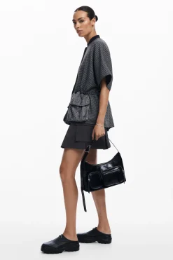 Poncho pata de gallo