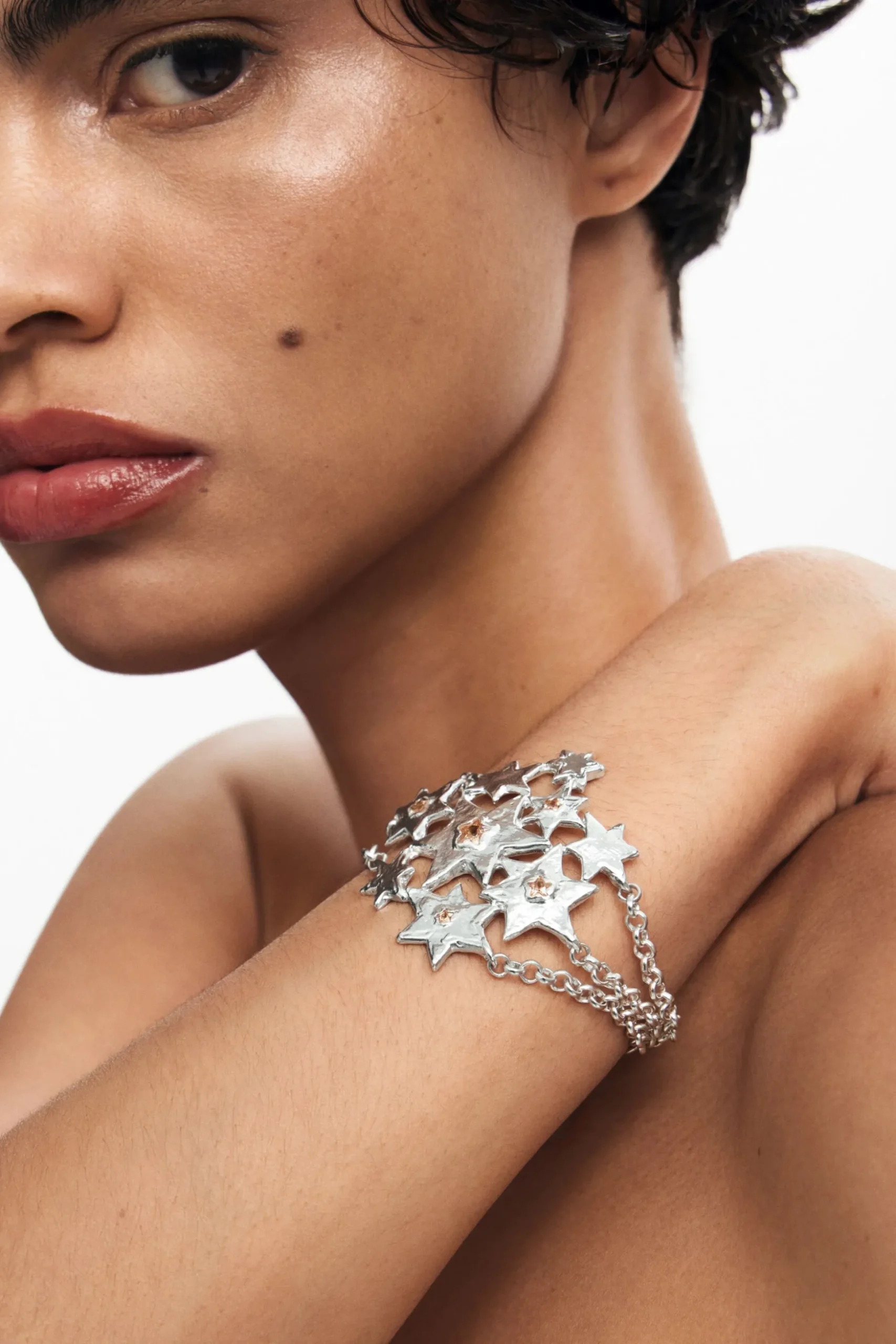 Pulsera de cadenas estrellas Zalio