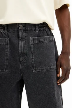 Shorts denim bolsillos