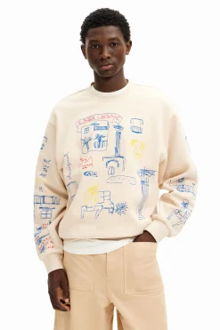 Sudadera con diseño de ilustración
