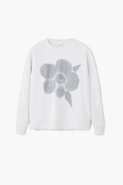 Sudadera estampado flor