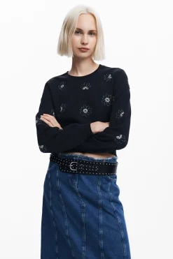 Sudadera flores joya