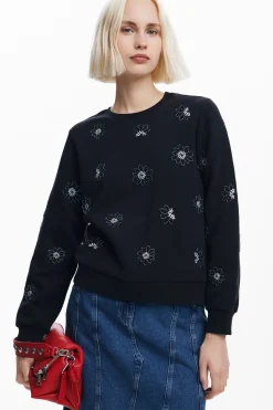 Sudadera flores joya