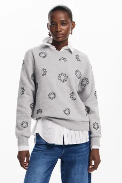 Sudadera flores joya