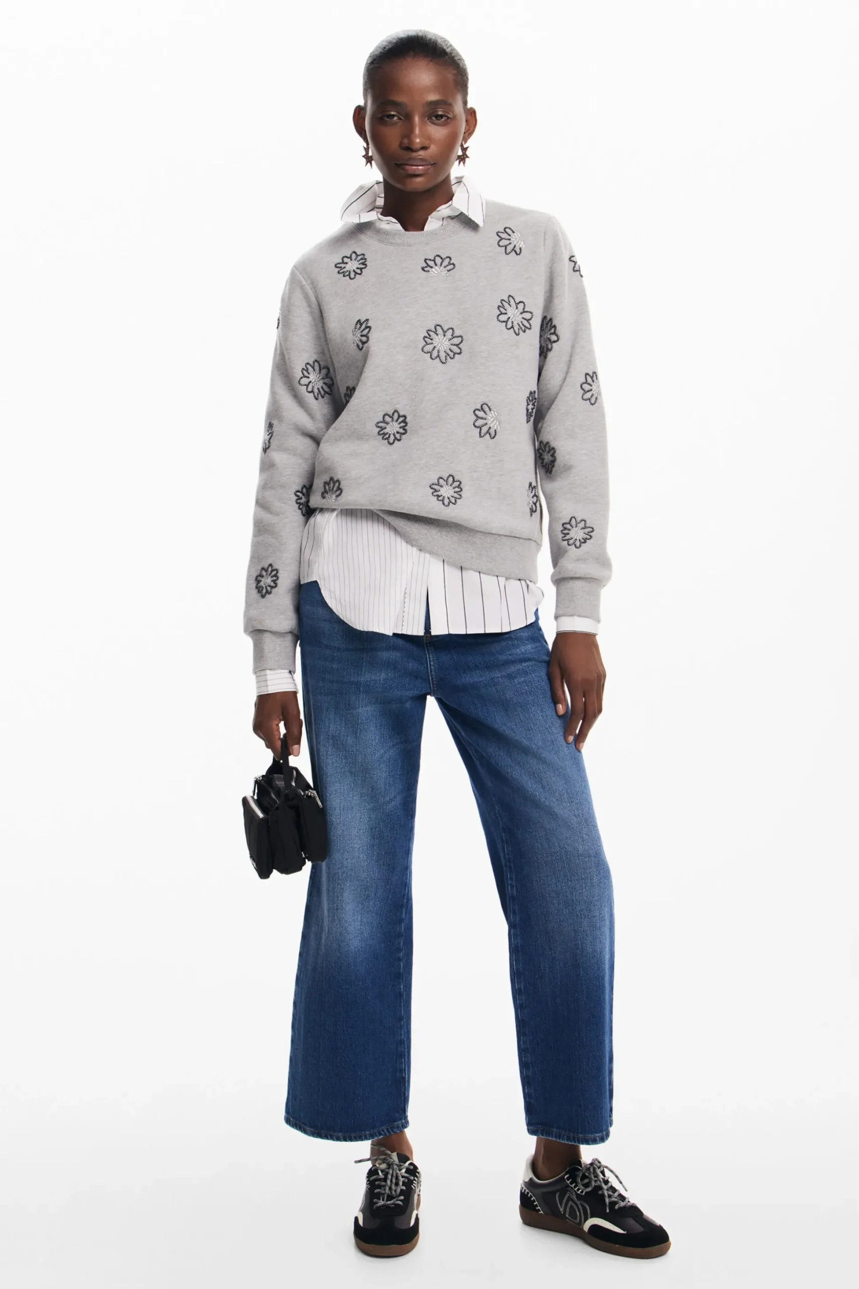 Sudadera flores joya