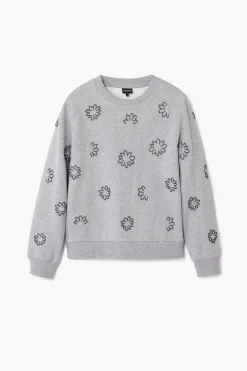 Sudadera flores joya