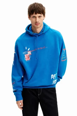 Sudadera graffiti capucha