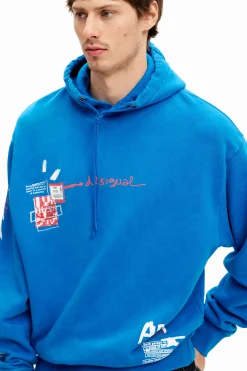 Sudadera graffiti capucha