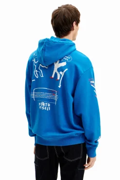 Sudadera graffiti capucha