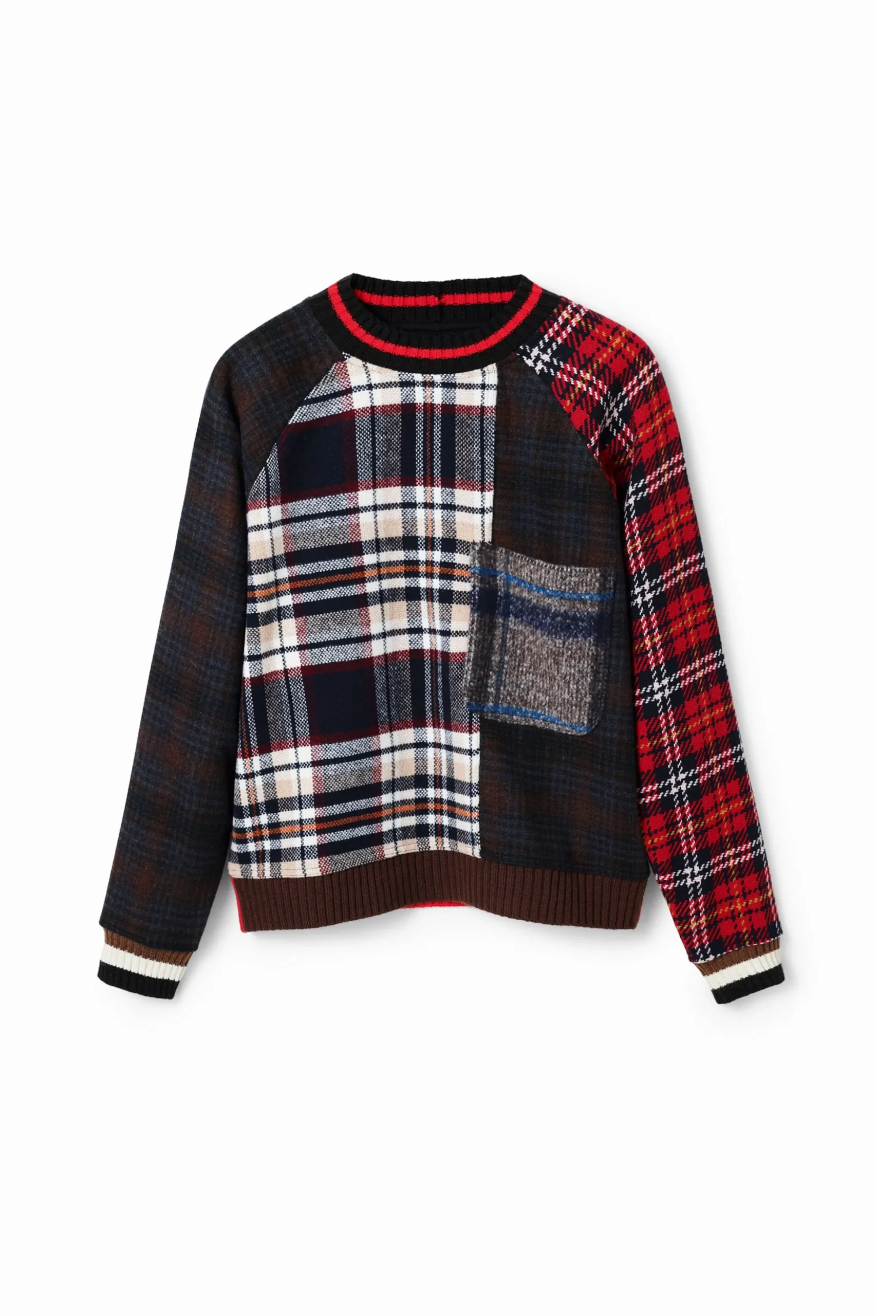 Sudadera lana tartán