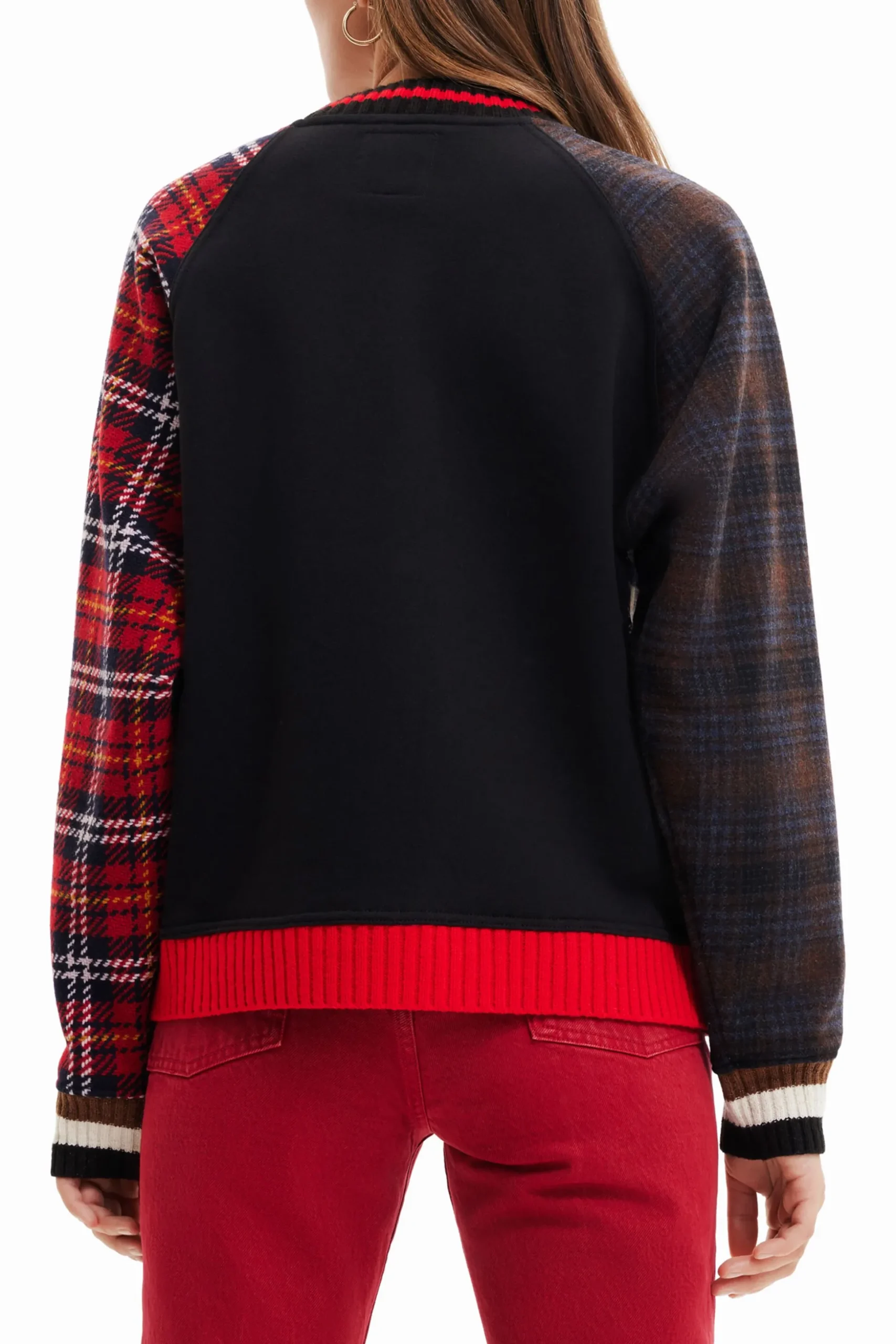 Sudadera lana tartán
