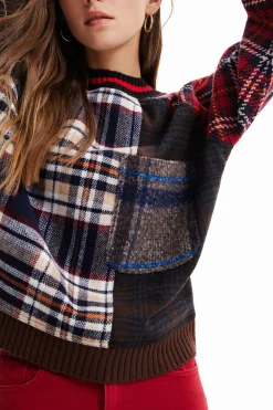 Sudadera lana tartán