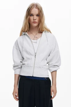 Sudadera lisa capucha