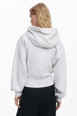 Sudadera lisa capucha