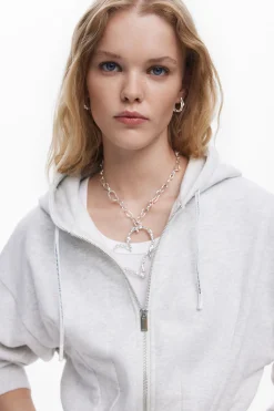 Sudadera lisa capucha