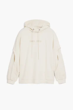 Sudadera oversize abertura mangas