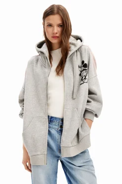 Sudadera oversize jacquard Mickey Mouse