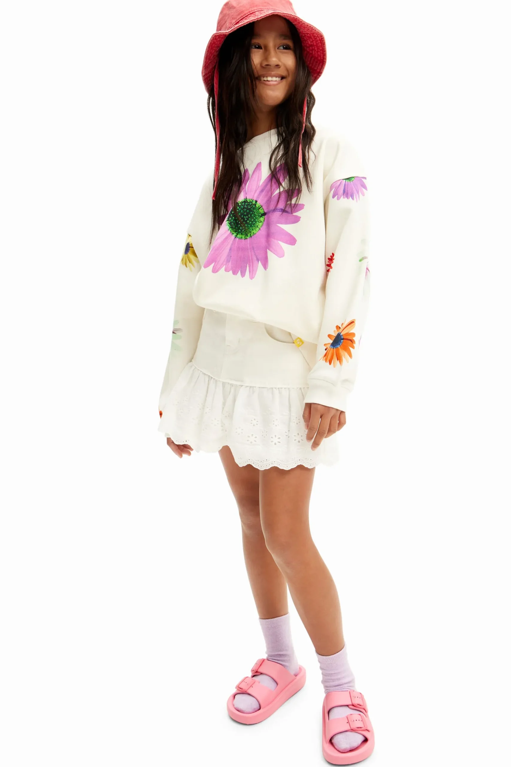 Sudadera oversize margaritas