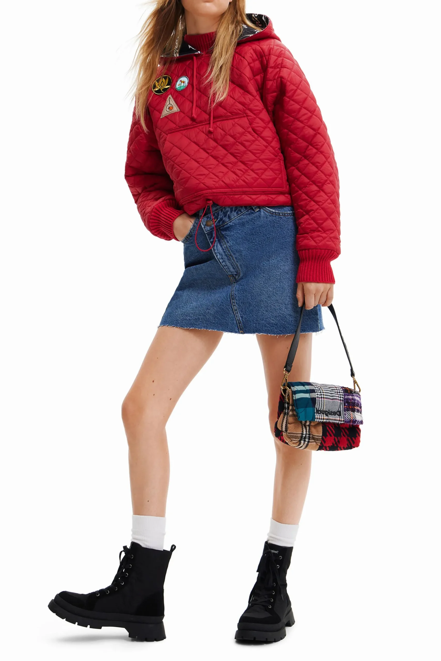 Sudadera padded con parches