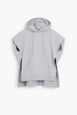 Sudadera poncho lisa