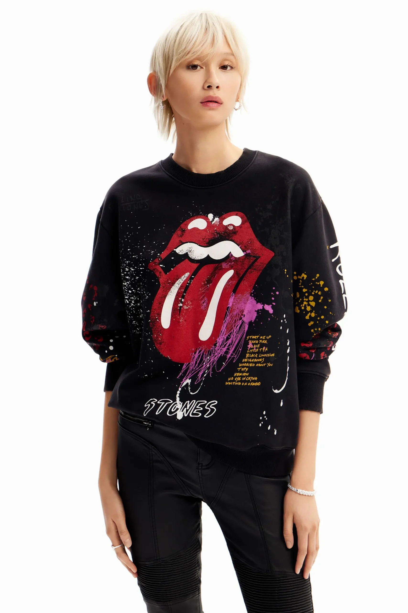 Sudadera splatter The Rolling Stones