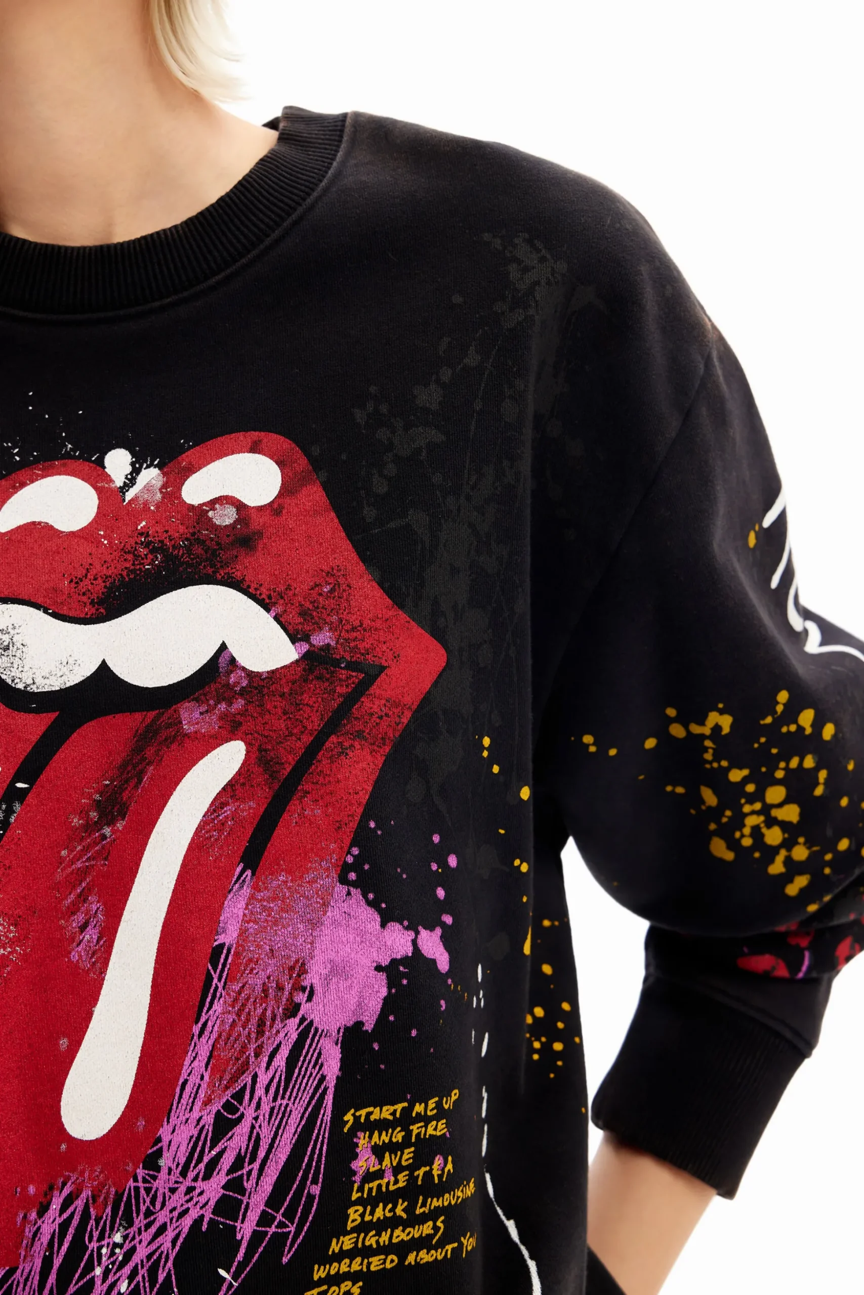 Sudadera splatter The Rolling Stones