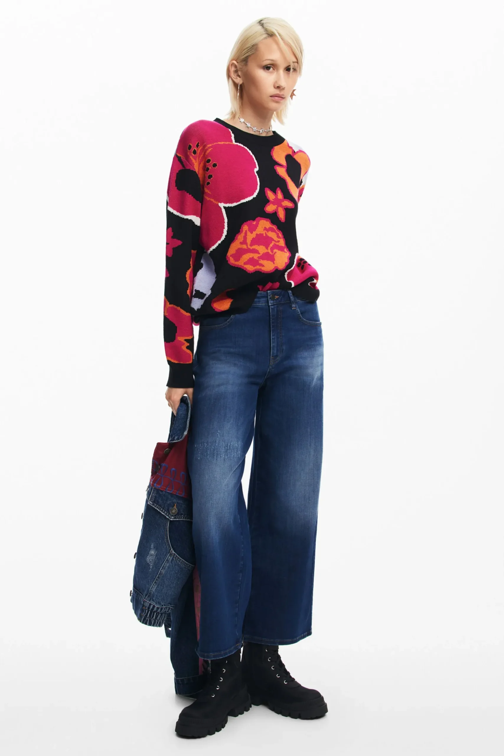Vaqueros culotte denim