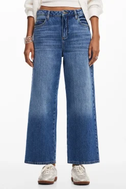 Vaqueros culotte denim