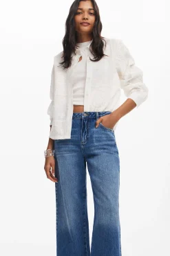 Vaqueros culotte denim