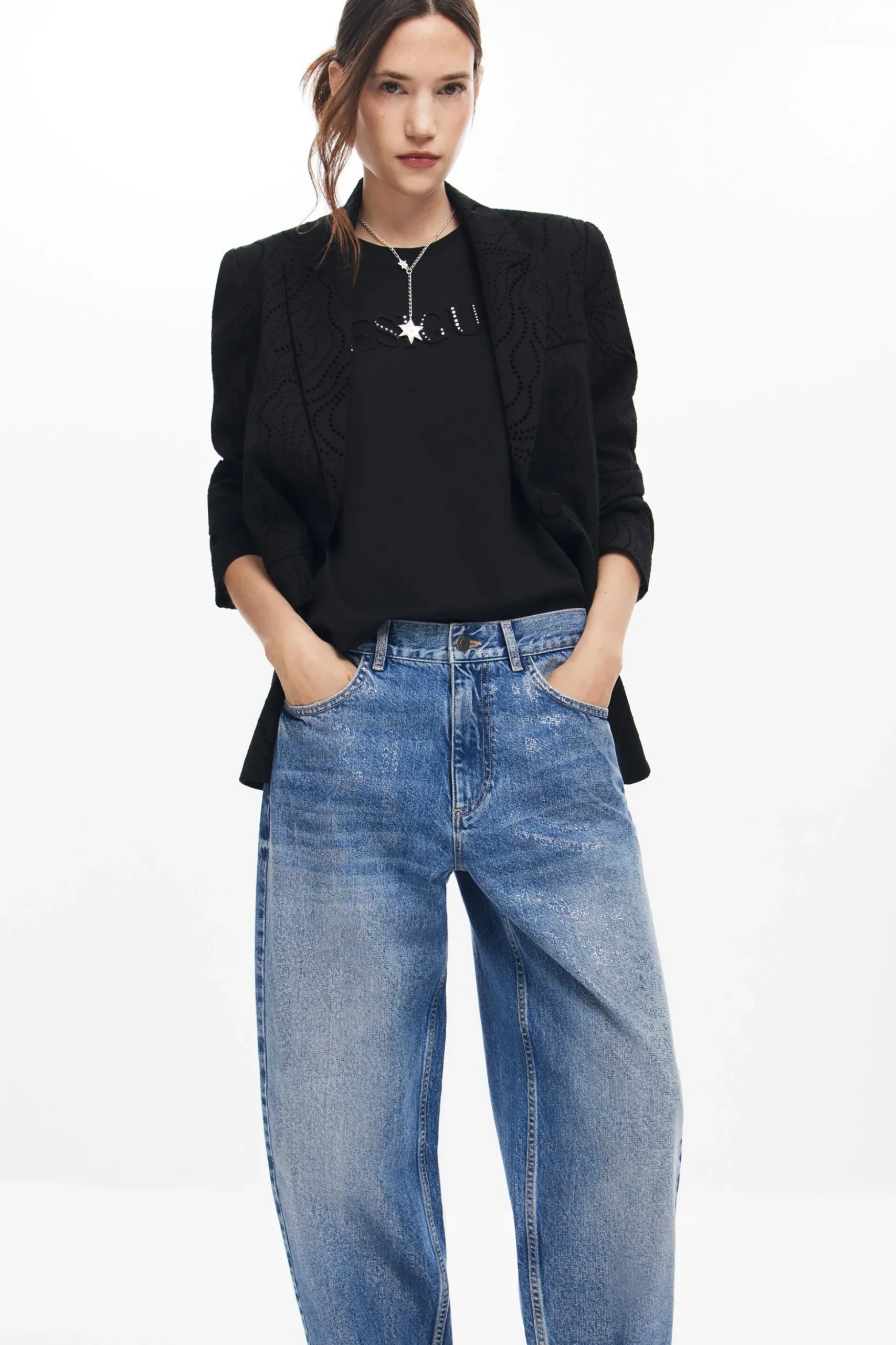 Vaqueros denim balloon