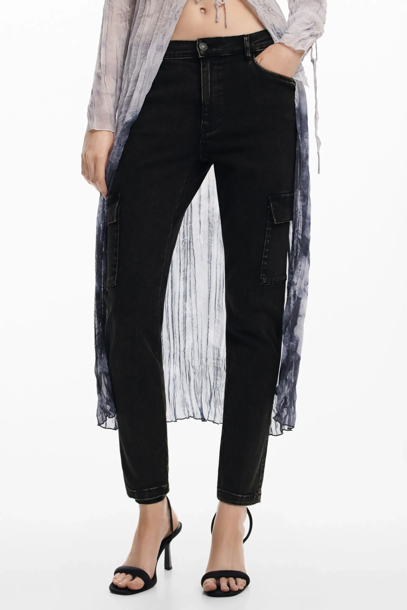 Vaqueros rectos cargo