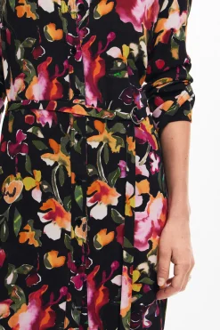 Vestido camisero flores
