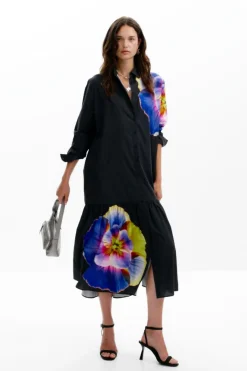 Vestido camisero flores M. Christian Lacroix