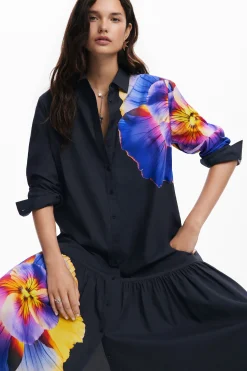 Vestido camisero flores M. Christian Lacroix