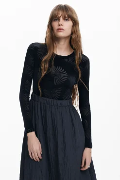 Vestido combinado estampado