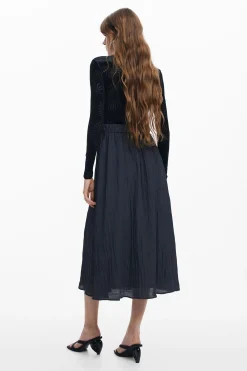 Vestido combinado estampado