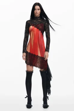 Vestido combinado María Escoté