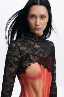 Vestido combinado María Escoté