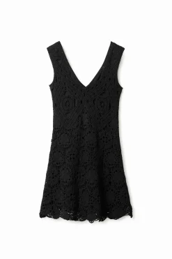 Vestido corto crochet