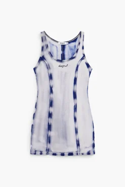 Vestido corto efecto lavado