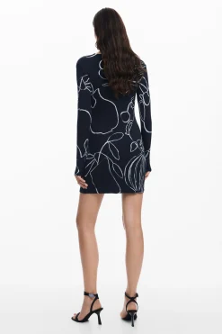 Vestido corto estampado