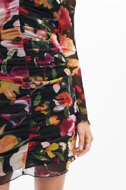 Vestido corto flores