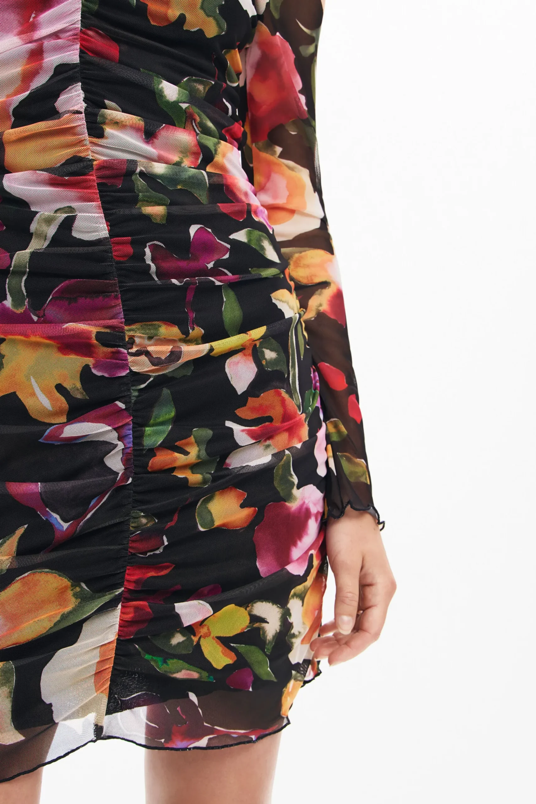 Vestido corto flores